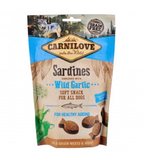 Ласощі Carnilove для собак Карнілав Дог Семі Моіст з сардиною та диким часником 200г Carnilove - 1 - 8595602528899