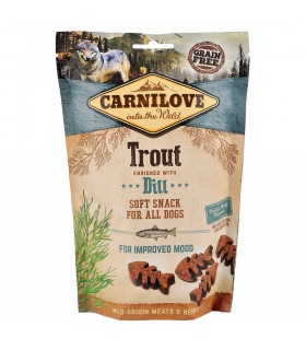 Ласощі Carnilove для собак Карнілав Дог Семі Моіст з фореллю та кропом 200г Carnilove - 1 - 8595602528912