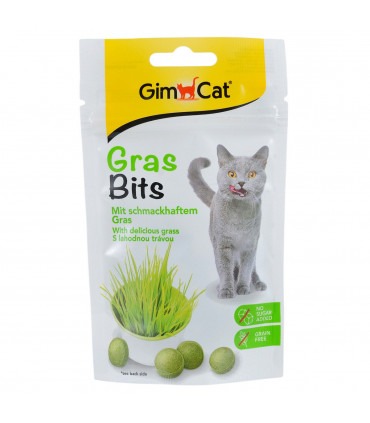 Ласощі GimCat With Grass для котів з травою таблетки 40г GimCat - 1 - 4002064417271