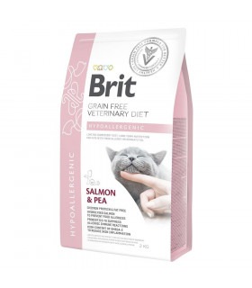 Корм Brit GF Veterinary Diets Cat Hypoallergecnic для котів з харчовою алергією з лососем та горохом Brit VetDiets - 1 - 