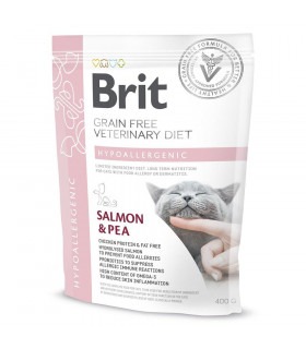 Корм Brit GF Veterinary Diets Cat Hypoallergecnic для котів з харчовою алергією з лососем та горохом Brit VetDiets - 1 -  2