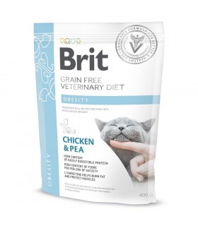 Корм Brit GF Veterinary Diets Cat Obesity сухий дієтичний беззерновий при зайвій вазі з куркою та горохом Brit VetDiets - 1 -  2