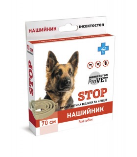 Нашийник Природа ProVET Інсектостоп для собак від бліх та кліщів 70см ProVET - 1 - 4820150201203