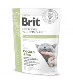 Корм Brit GF Veterinary Diets Cat Diabets дієтичний беззерновий для котів при цукровому діабеті з куркою та горохом Brit VetDiet 2