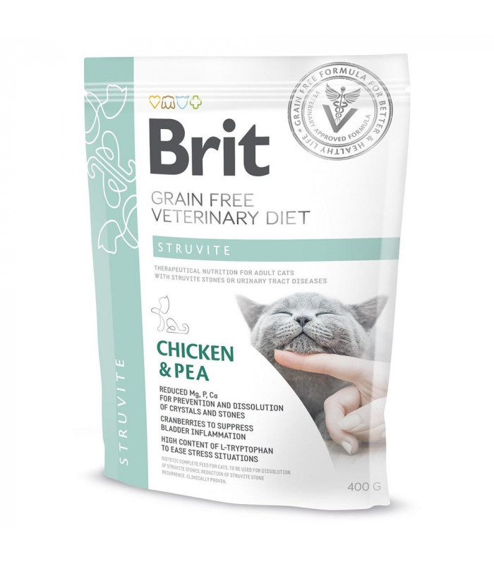 Brit GF Veterinary Diets Cat Struvite при лікуванні та профілактиці сечокам'яної хвороби з куркою та горохом Brit VetDiets - 2 -