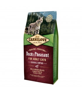 Сухий корм для виведення шерсті у котів Carnilove Cat Duck & Pheasant - Hairball Controll качка та фазан Carnilove - 1 - 