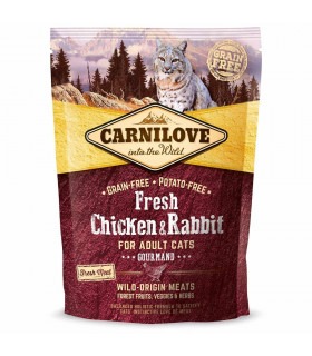 Сухий корм для дорослих котів Carnilove Fresh Chicken & Rabbit курка та кролик Carnilove - 1 -  2