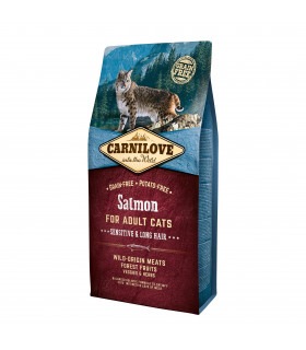 Сухий корм для котів з чутливим травленням Carnilove Cat Salmon - Sensitive & Long Hair лосось Carnilove - 1 - 