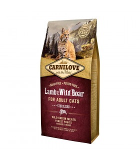 Сухий корм для стерилізованих котів Carnilove Cat Lamb & Wild Boar - Sterilised ягня та кабан Carnilove - 1 - 