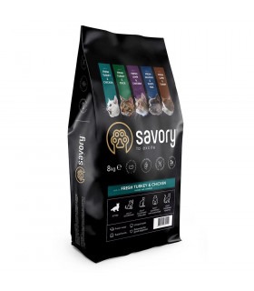 Сухий корм Savory для кошенят зі свіжим м’ясом індички та курки Savory - 1 - 