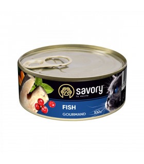 Корм SAVORY вологий повнораціонний для дорослих вибагливих котів з рибою Savory - 5 -  2