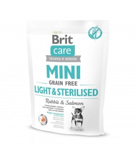 Корм для собак мініатюрних порід з надмірною вагою або стерилізованих Brit Care GF Mini Light & Sterilised лосось та кролик Brit 2