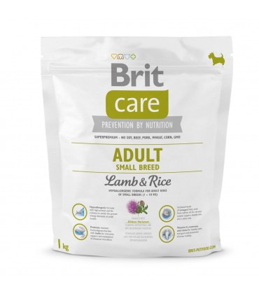 Сухий корм для дорослих собак дрібних порід (вагою до 10 кг) Brit Care Adult Small Breed Lamb & Rice ягня та рис Brit Care - 2 -
