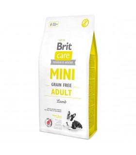 Сухий корм для дорослих собак мініатюрних порід Brit Care GF Mini Adult Lamb ягня Brit Care - 1 - 
