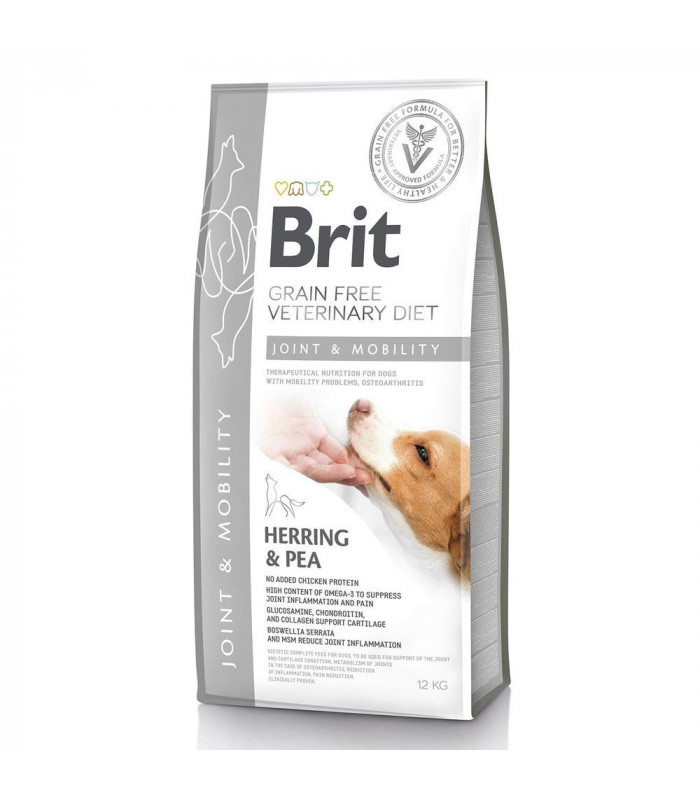 Brit GF VetDiets Dog Mobility для суглобів, з оселедцем, лососем, горохом та гречкою Brit VetDiets - 1 - 