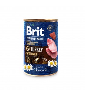 Корм Brit Premium Turkey консервований для собак з індичкою та індюшиною печінкою Brit Premium - 1 -  2