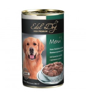 Корм Edel Dog вологий для собак з кроликом та рисом 1.2кг Edel - 1 - 4003024178010