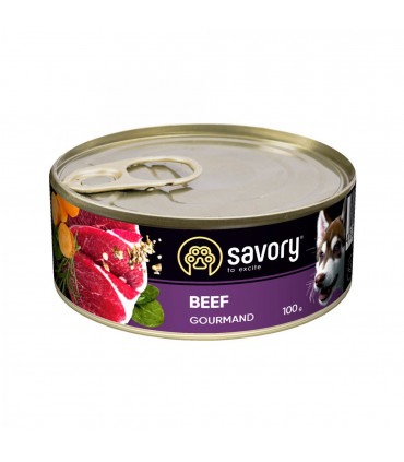 Корм SAVORY Beef вологий повнораціонний для дорослих собак усіх порід з яловичиною Savory - 7 - 