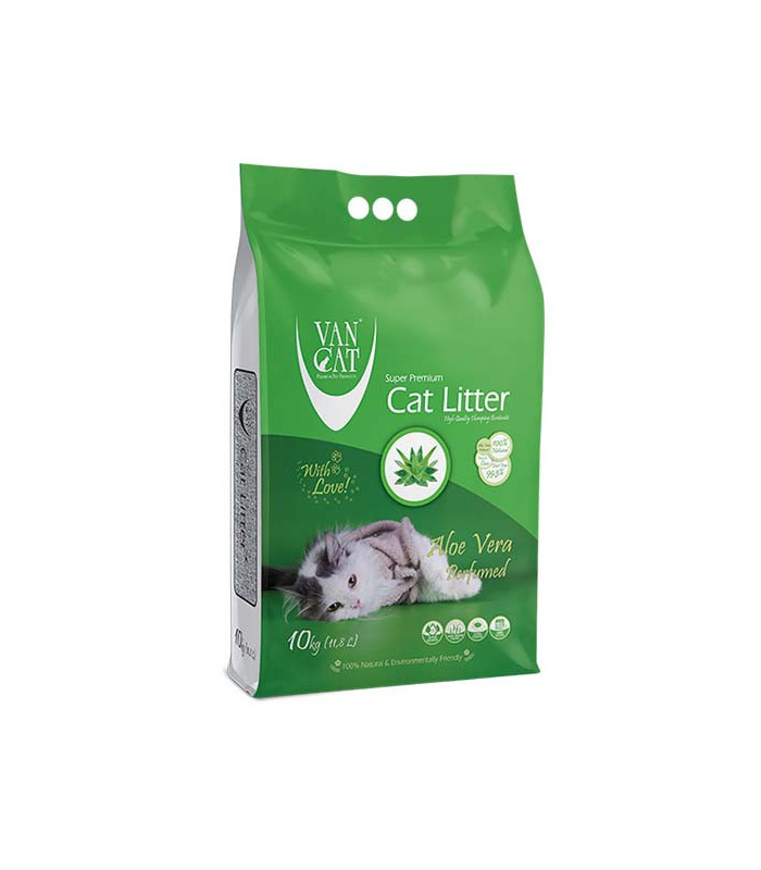 Наповнювач Бентонітовий для котячого туалету Van Cat Super Premium Quality Aloe Vera грудкувальний 10 кг (12 л) Van Cat - 1 - 86