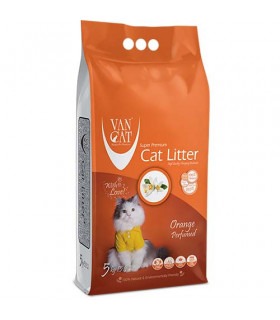 Наповнювач Бентонітовий для котячого туалету Van Cat Super Premium Quality Orange грудкувальний 5 кг (6 л) Van Cat - 1 - 8699245