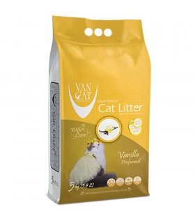 Наповнювач Бентонітовий для котячого туалету Van Cat Super Premium Quality Vanilla грудкувальний 5 кг (6 л) Van Cat - 1 - 869924
