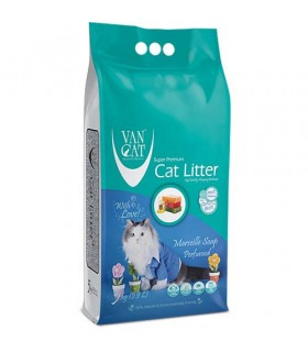 Наповнювач Бентонітовий для котячого туалету Van Cat Super Premium Quality Marseille Soap грудкувальний 5 кг (6 л) Van Cat - 1 -