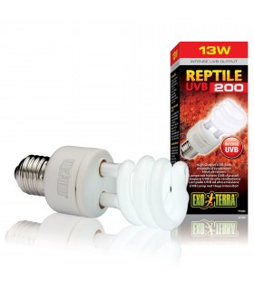 Лампа тераріумна ExoTerra REPTILE для пустельних рептилій ультрафіолетова люмінесцентна UVB 200 13Вт E27