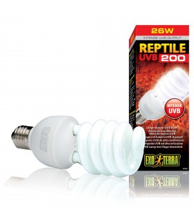 Лампа тераріумна ExoTerra REPTILE для пустельних рептилій ультрафіолетова люмінесцентна UVB200 26Вт E27 Exo Terra - 1 - 01556122