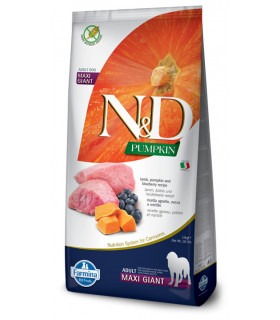 Farmina N&D GRAIN FREE Беззерновой сухий корм для собак великих і гігантських порід з ягням, чорницею та гарбузом 12 кг Farmina 