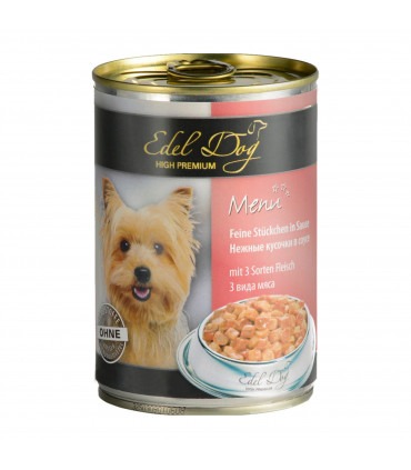 Корм Edel Dog вологий для собак три види м'яса Edel - 2 - 