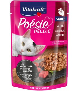 Вологий корм для котів Vitakraft Poésie Délice pouch серця в соусі, 85 г Vitakraft - 1 - 4008239352897