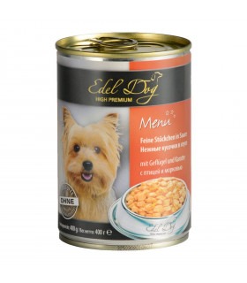 Корм Edel Dog вологий для собак з птицею і морквою Edel - 2 - 