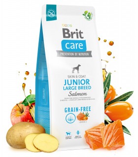 Корм для молодих собак великих порід Brit Care Dog Grain-free Junior Large Breed беззерновий з лососем Brit Care - 1 - 