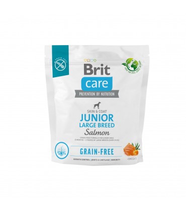 Корм для молодих собак великих порід Brit Care Dog Grain-free Junior Large Breed беззерновий з лососем Brit Care - 2 - 