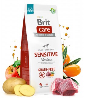 Корм для собак з чутливим травленням Brit Care Dog Grain-free Sensitive беззерновий з олениною Brit Care - 1 - 