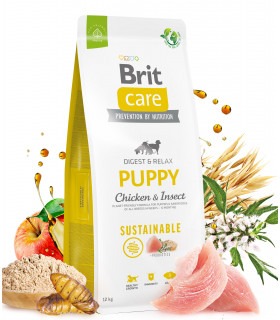 Корм для цуценят Brit Care Dog Sustainable Puppy з куркою та комахами Brit Care - 1 - 