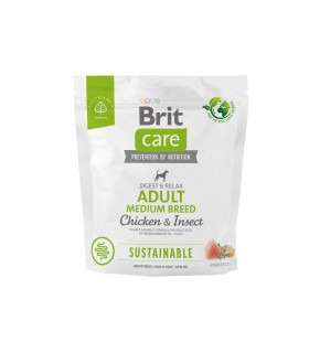 Корм для собак середніх порід Brit Care Dog Sustainable Adult Medium Breed з куркою та комахами Brit Care - 1 -  2