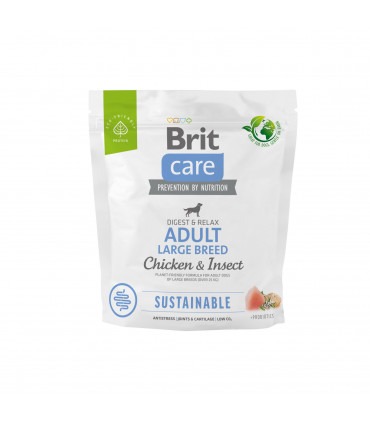 Корм для собак великих порід Brit Care Dog Sustainable Adult Large Breed з куркою та комахами Brit Care - 2 - 