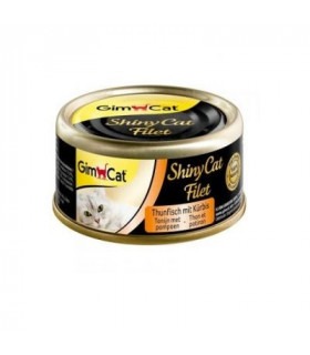 Корм GimCat вологий для котів Шайні Кет Філе з тунцем та гарбузом 70г GimCat - 1 - 4002064412917