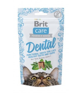Ласощі для котів Brit Care Dental для здоров'я зубів з індичкою 50г Brit Care - 1 - 8595602521371