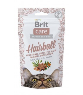 Ласощі Brit Care Hairball снеки з качкою для котів 50г Brit Care - 1 - 8595602521395