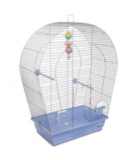 Клітка Природа Арка Велика для птахів 44*27*75 хром/світло-блакитна Природа - 1 - 4823082414956