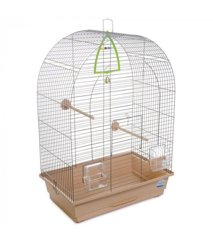 Клітка Природа Арка для птахів 44*27*65 хром/бежева Природа - 1 - 4823082414949