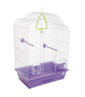 Клітка Природа Воля для птахів 44*27*63 біла/фіолетова Природа - 1 - 4823082415021