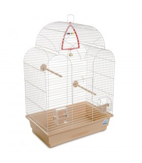 Клітка Природа Ізабель-1 для птахів 44*27*61 біла/бежева Природа - 1 - 4823082415014