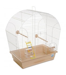 Клітка Природа Ліна для птахів 44*27*54 біла/бежева Природа - 1 - 4823082414994