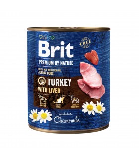 Корм Brit Premium Turkey консервований для собак з індичкою та індюшиною печінкою Brit Premium - 1 - 