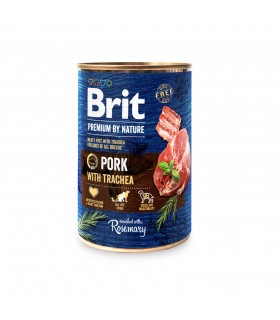 Корм Brit Premium Pork консервований для собак зі свининою та свинячою трахеєю 400г Brit Premium - 1 - 8595602538645