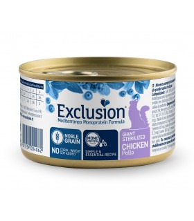 Exclusion Giant Sterilized Chicken корм для стерилізованих котів великих порід з куркою 85 г Exclusion - 1 - 8011259004079