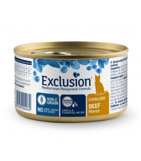 Exclusion Sterilized Beef корм для стерилізованих котів з яловичиною 85 г